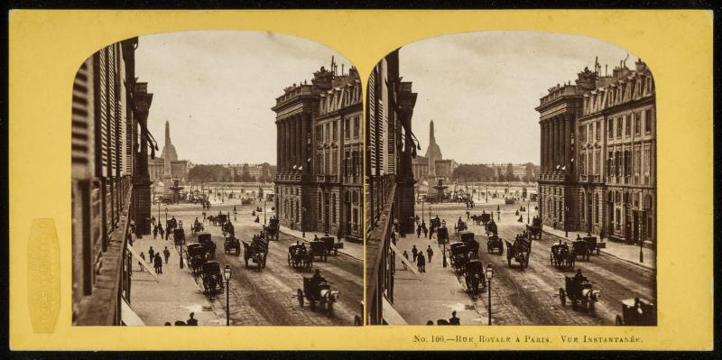 Rue Royale à Paris. Vue Instantanée.