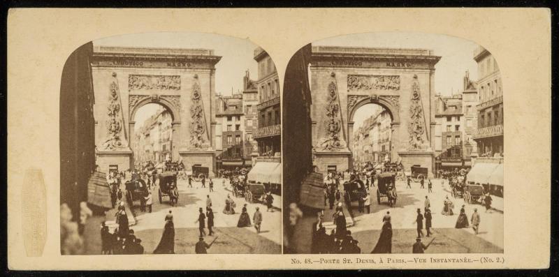 Porte St. Denis, À Paris.--Vue Instantanée.--(No. 2.)