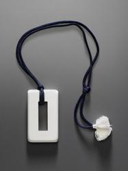 Lacquer Pendant - Colombo (black/white square)