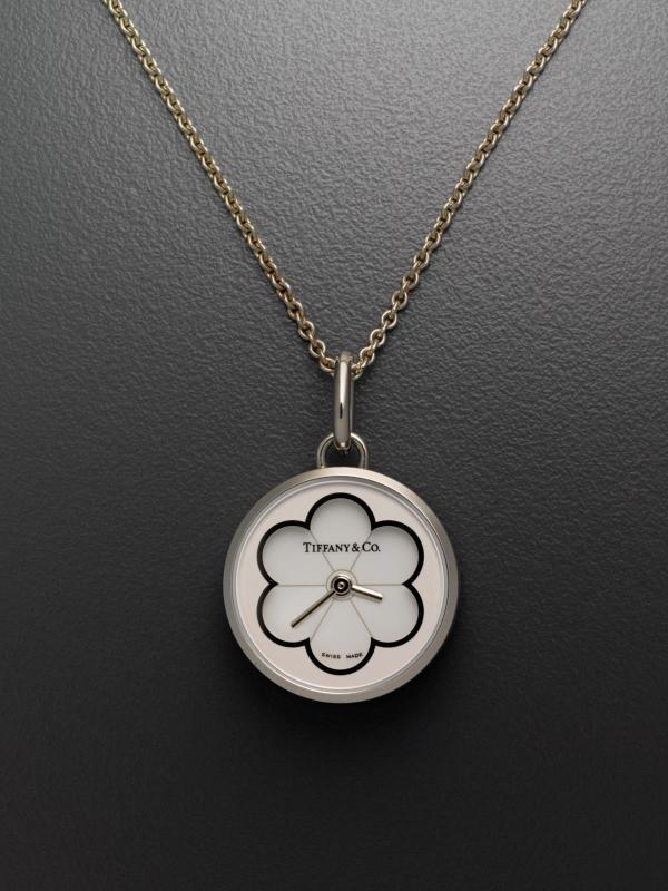 Blossom Watch Charm and Sterling Chain