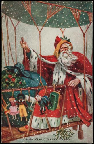 SANTA CLAUS ON HIS ROUNDS.