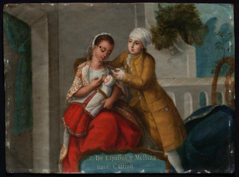 2. De Español y Mestiza, nace Castizo (From a Spaniard and Mestiza, a Castizo is born)