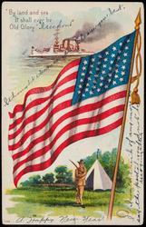 "By land and sea
It shall ever be 
Old Glory"