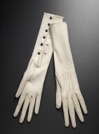 Pair of women's wedding gloves