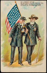 As a veteran in old age
He was loyal to the red, white and blue,
Which placed his name on the page
Of heroes the recording angel drew.