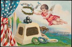 "In peace and glory
Repose our heroes to-day."