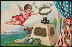 MAY THE WREATHS THEY 
HAVE WON NEVER WITHER
NOR THE STAR OF THEIR
GLORY GROW DIM.