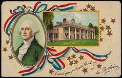 I send you patriotic Greetings on his Birthday.