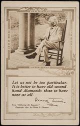 Let us not be too particular.
It is better to have old second-hand diamonds
then to have none at all.
-Mark Twain