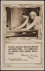 It were not best that we should all think alike;
it is difference of opinion that makes horse-races.
-Mark Twain