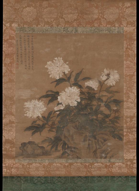 White peonies