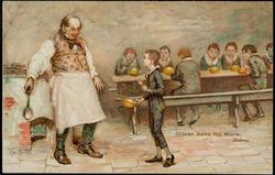 Oliver Asks for More.
- Dickens.