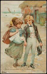 David Copperfield and Little Em'ly.
- Dickens.