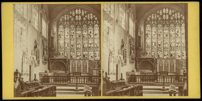 Stratford-on-Avon: The Parish Church - the Chancel.
