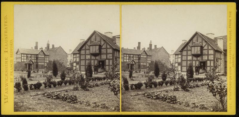 Stratford-on-Avon. Shakespear's [sic] House, from the Garden