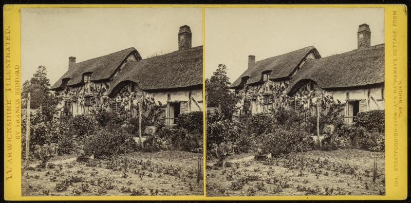 Stratford-on-Avon. Ann Hathaway's Cottage, from the Garden