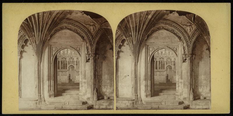 Canterbury Cathedral. The Entrance to the Cathedral from the Cloisters, Called the Martyrdom Door.
