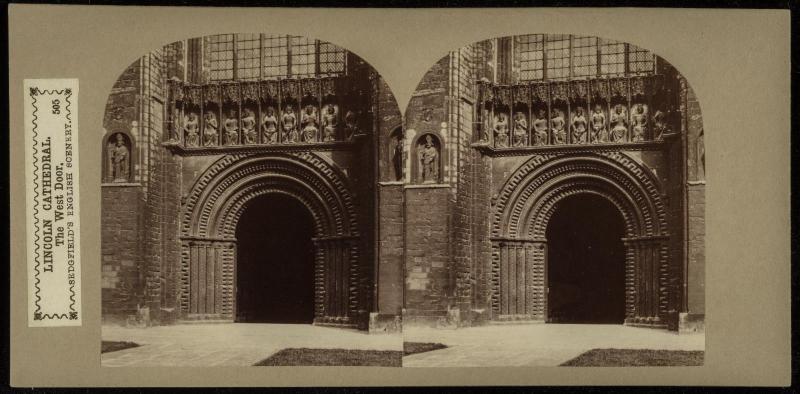 Lincoln Cathedral. The West Door.