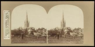 Norwich Cathedral. From the Meadows near Sandling's Ferry.
