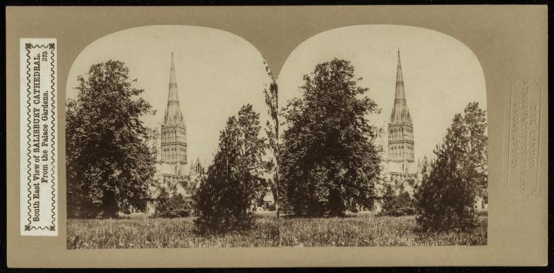 South East View of Salisbury Cathedral, From the Palace Gardens