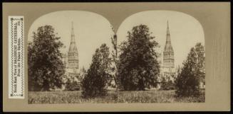 South East View of Salisbury Cathedral, From the Palace Gardens