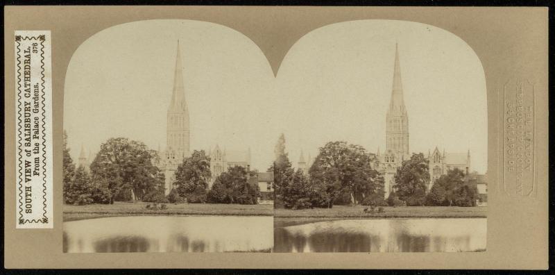 South View of Salisbury Cathedral, From the Palace Gardens