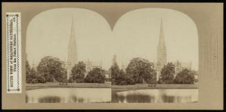 South View of Salisbury Cathedral, From the Palace Gardens