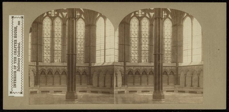 Interior of the Chapter House, Salisbury Cathedral