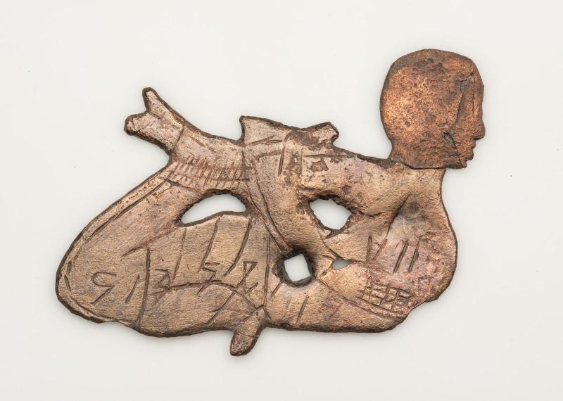 Bound prisoner shaped plaque