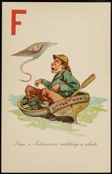 F was a Fisherman catching a skate.