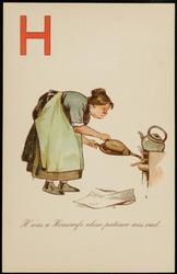 H was a Housewife whose patience was vast.