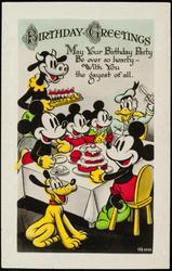 BIRTHDAY GREETINGS
May Your Birthday Party Be ever so hearty -
With You the gayest of all.
