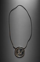 Necklace with circular pendant