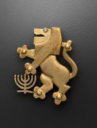 Lion of Judah pendant-brooch