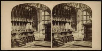 Interior of Westminster Abbey. Henry VII's Chapel, looking East.