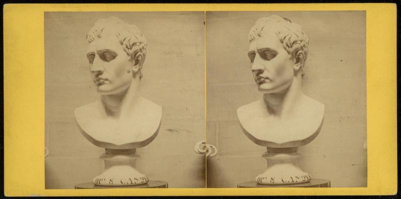 The Sculpture Gallery, Chatsworth House, Derbyshire (Bust of Napoleon, by Canova)