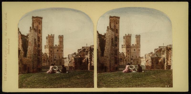 Carnarvon Castle - From the Castle Yard, Looking West