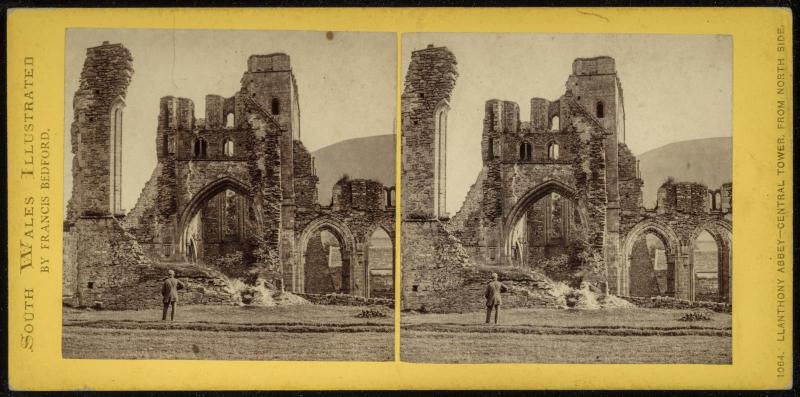 Llanthony Abbey - Central Tower, From North Side