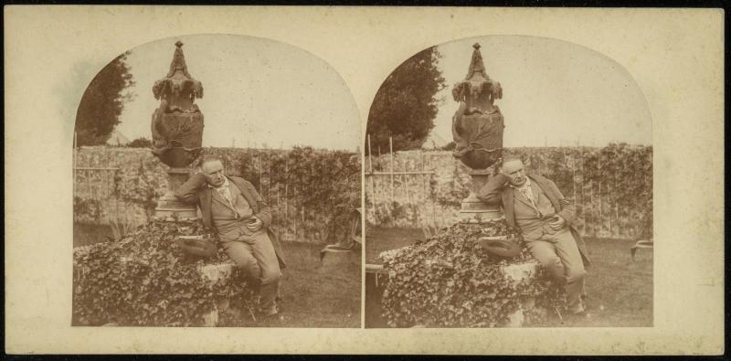 Victor Hugo in his Garden