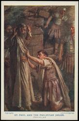 ST. PAUL AND THE PHILIPPIAN JAILER.
(Acts xvi. 30.)