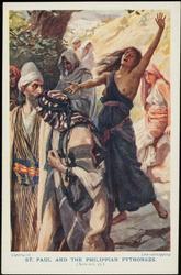 ST. PAUL AND THE PHILIPPIAN PYTHONESS.
(Acts xvi. 17.)