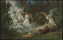 Picture XI. Jacob's Dream. 
Gen. XXVIII, 10-13.