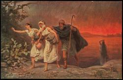 Picture VI. Flight from Sodom. 
Gen. XIX, 15-26.