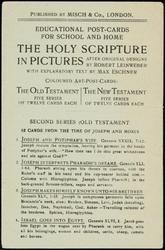SECOND SERIES (OLD TESTAMENT)
12 CARDS FROM THE TIME OF JOSEPH AND MOSES