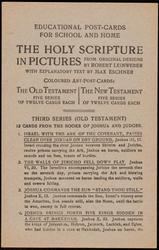 THIRD SERIES (OLD TESTAMENT)
12 CARDS FROM THE BOOKS OF JOSHUA  AND JUDGES.