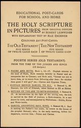 FOURTH SERIES (OLD TESTAMENT)
FROM THE TIME OF THE JUDGES AND KINGS. (12 designs.)