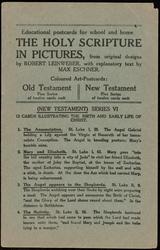 (NEW TESTAMENT) SERIES VI
12 CARDS ILLUSTRATING THE BIRTH AND EARLY LIFE OF CHRIST.