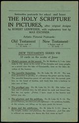 (NEW TESTAMENT) SERIES VIIi
12 cards on the works of Jesus.
