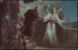 Picture 10. St. Peter's deliverance from prison.
Acts 12, 5-11.