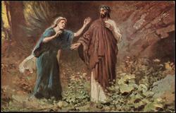 Picture 3. Jesus manifests Himself to Mary Magdalene.
John 20, 14-18.